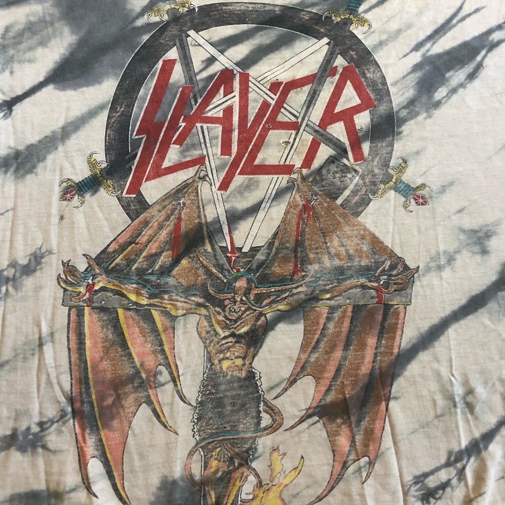 Vintage Tie-Dye SLAYER South of Heaven T-Shirt